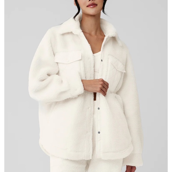ALO Yoga Jackets & Blazers - ALO Yoga Cream Teddy Jacket